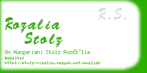 rozalia stolz business card